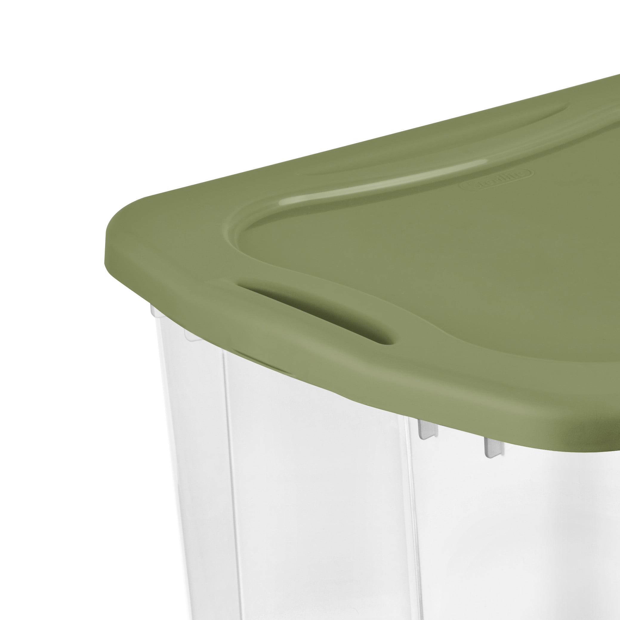 Sterilite EZ Carry 95 Quart Extra-Large Storage Bin, Clear Plastic Storage
