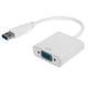 thumbnail image 2 of Convertidor USB 3.0 A VGA Cable Adaptador HD 1080P De 5 Gbps, Admite Múltiples Pantallas, No Necesita Alimentación Externa, Compatible Con 10, PC, Monitores, Proyectores, 2 of 8
