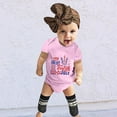 thumbnail image 5 of EnJoCho Toddler Summer Romper Baby Kids 4th Of July Letters Prints Crewneck Short Sleeve Jumpsuit Boys Girls Independence Day Solid Bodysuit Home Casual Crawl Outing Cloths, 5 of 7