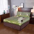 thumbnail image 4 of ABPHQTO Juego de ropa de cama de 3 piezas Funda nórdica de Bulldogs de dibujos animados lindos con 2 fundas de almohada para la decoración de la habitación de la ropa de cama del hogar, 4 of 4