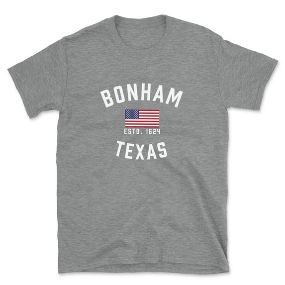 Bonham Texas Patriot Men's Cotton T-Shirt