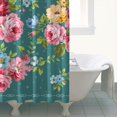 thumbnail image 4 of Pioneer Colorful Floral Shower Curtain for Bathroom Home Decor Bathtubs Waterproof Fabric Curtain with 12 Hooks 72x84in, 4 of 6