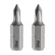 thumbnail image 1 of Uxcell 2 piezas PH0 Punta de destornillador Phillips 1/4" Hex Shank 25mm/1" Longitud Magnética Puntas de Cabeza Cruzada Hex Bit de Acero S2, 1 of 7