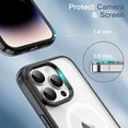 thumbnail image 6 of JETech Magnetic Case for iPhone 14 Pro Max 6.7-Inch Compatible with MagSafe Wireless Charging, Shockproof Phone Bumper Cover, Anti-Scratch Clear Back (Black), 6 of 7