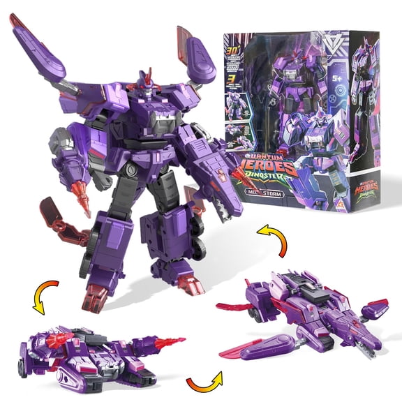 Juguete transformable QUANTUM HEROES DINOSTER Mosa Storm de 22 cm