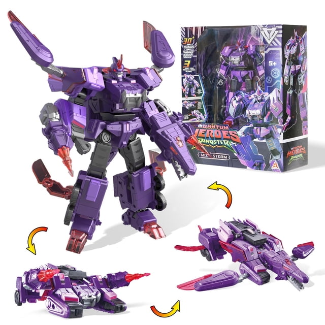 Juguete transformable QUANTUM HEROES DINOSTER Mosa Storm de 22 cm