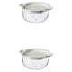 thumbnail image 2 of Matsuzay Lavabo de verduras de doble capa con cesta de drenaje con cesta de almacenamiento uniforme cesta de fruta fina blancura hialina blancura hialina 2Conjunto, 2 of 6