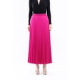 thumbnail image 2 of Fuchsia Pleated Maxi Skirt Elastic Waist Band, 2 of 6