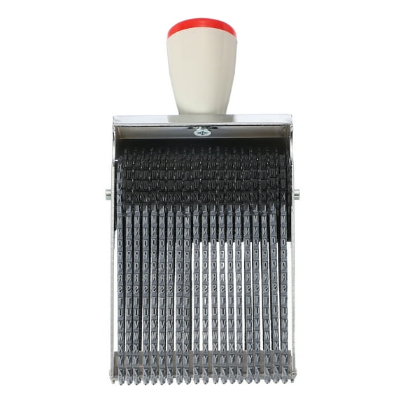 20 Digits Roller Stamp, Personalized 3.5mm 26 Alphabet Number 0-9 Symbol Rolling Stamp for DIY, Gray