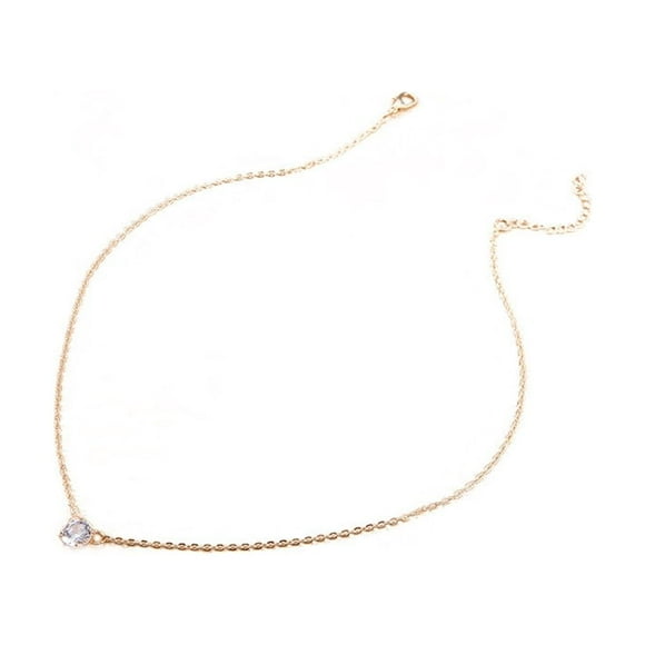 Necklace Chains Trendy Jewelry with Rhinestones Universal Chokers Delicate Gold Silver Hanging Pendants Choker Necklaces for Valentines Day Gold