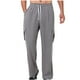 thumbnail image 2 of Pantalones largos para hombre, informales, holgados, ventilados, con bolsillos y cordón, para ejercicio al aire libre, rectos, de poliéster., 2 of 9