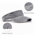 thumbnail image 2 of Minzimin Sport Retro Ripped Sun Visor Hats Adjustable Empty Top Baseball Cap Cotton Ball Caps for Women and Men, 2 of 8