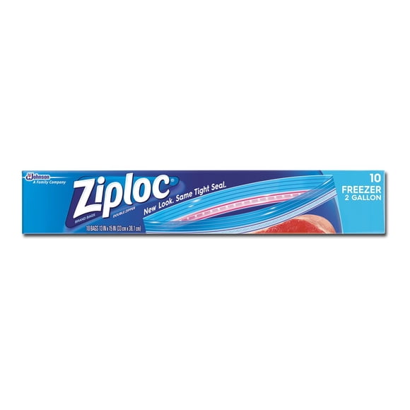 Ziploc - Freezer bag - 2 gal (pack of 10)
