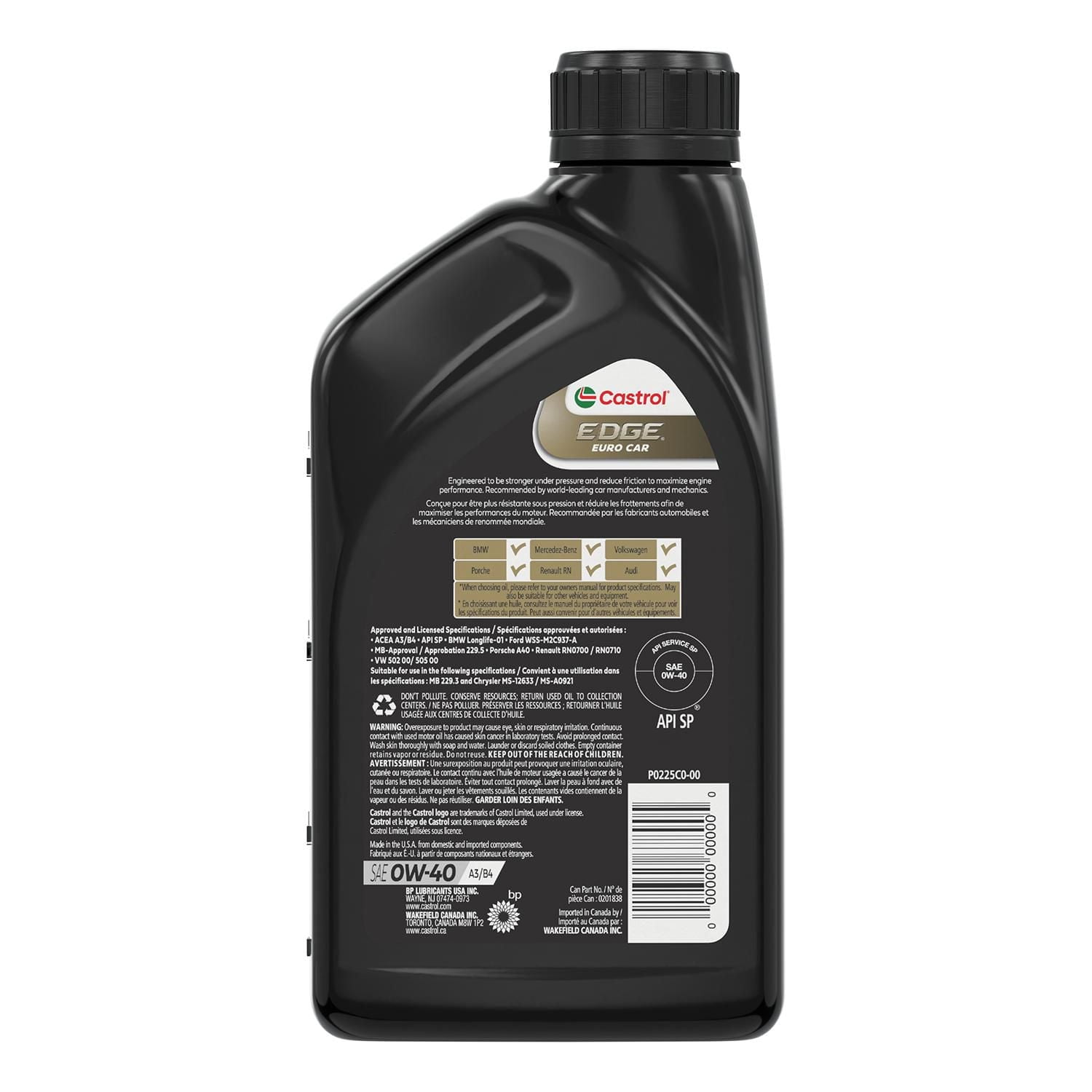 CASTROL EDGE EURO PA 0W40, 6x1L
