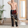thumbnail image 2 of Honiee American Bald Eagle Warrior for men - a sleek fusion of Straight Pajama Pants, versatile Lounge Pants, and cozy Sleepwear, all rolled into one-X-Large, 2 of 6