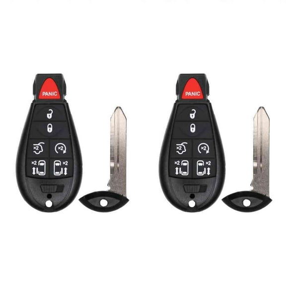 Keys4Less Key Fob Replacement for 2008 Dodge Grand Caravan FCC IYZ-C01C IYZC01C Part Number 56046708 56046708AG 56046709 56046709AG Pack of 2