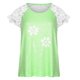 thumbnail image 4 of Blusa superior sexy de manga corta con retazos de encaje y cuello redondo de verano para mujer Fridja zx1269, 4 of 8