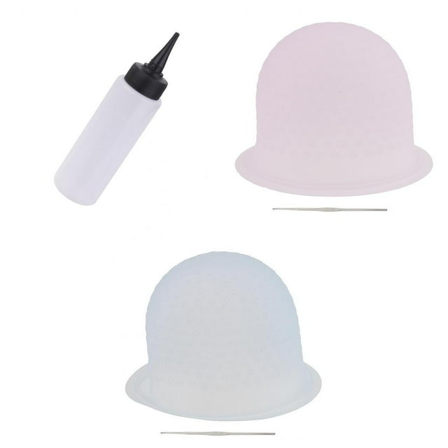 Contenedor de Botella de Aplicador de Tinte para El Cabello de Plástico de 150 Ml + Ganchos de Perming de Inclinación Yuyangstore Gorro de tinte para el cabello de salón