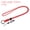 Red, variant on Uxcell 20" Paracord Lanyard Necklace Keyring Clasp Strap Badge Holder, Grey 3 Pack