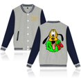 thumbnail image 5 of Chaqueta bomber con dibujo de perro Pluto para mujer y hombre, chaqueta de béisbol de otoño, abrigo de estudiante, ropa de calle, chaqueta bomber Harajuku para universidad, 5 of 5