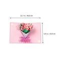 thumbnail image 2 of Miangastore 2pcs Bouquet Card Paper Writing Space for Messages for Women, 2 of 8