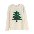 thumbnail image 3 of Christmas Sweaters for Women Christmas Tree Printed Ugly Christmas Sweater Knit Warm Pullover Sweater Shermie, 3 of 9