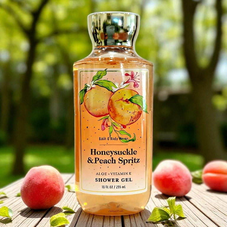 Bath and Body Works Honeysuckle & Peach Spritz with Aloe + Vitamin