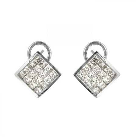 Foreli 1.5CTW Diamond 14K White Gold Earrings