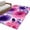 DeepPink Purple, variant on Watercolor Floral Area Rugs 3'x5', Washable Small Throw Rugs for Living Room Bedroom, Spring Flowers Botanical Vintage Indoor Outdoor Rug Non-Slip Low Pile Carpet Runner Reversible Floor Mats