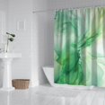 thumbnail image 3 of Colorful Marble Shower Curtain, Abstract Jade Texture Gold Stripes Ombre Shower Curtain, Modern Ink Art Decor Waterproof Fabric Shower Curtain for Bathroom Set with 12 Hooks, 72 X 84, 3 of 4