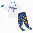thumbnail image 5 of CAUYDY Toddler Boys Outfits Child Sleepers 2T 3T 4T 5T Cute Long Sleeved Top and Pants 2PCS Set Baby Clothing Little Kid Pajamas for Boy Fall Winter Sizes 4-5 Years,White, 5 of 5