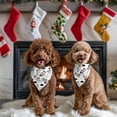 thumbnail image 4 of Dog Bandana 2 Pack,White Cow Cloud Pattern Bandanas for Dogs,Cat Bandana,Small/ Large Dog Bandana 2 Size,Dog Bandanas Girl Boy, 4 of 5