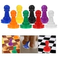 thumbnail image 4 of Miangastore 80pcs Board Game Pieces: Multicolor Plastic Chess Pieces for Board Games - Small Chess Play Components Tabletop Markers Accessories, 4 of 8