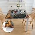 thumbnail image 2 of HAOXIT Printed Fabric Table Cloth, Fall, and Thanksgiving Tablecloth 40*40, 2 of 8