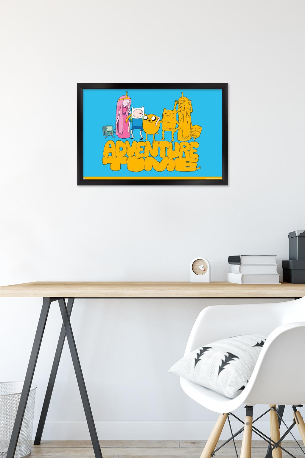 Adventure Time - Stretch Wall Poster, 14.725" x 22.375", Framed