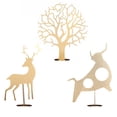 thumbnail image 1 of 3PCS Simple Modern Iron Art Decor Creative Household Decoration(3 Styles Golden), 1 of 8