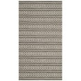 thumbnail image 3 of SAFAVIEH Montauk Randall Geometric Striped Cotton Area Rug, Ivory/Black, 5' x 8', 3 of 10