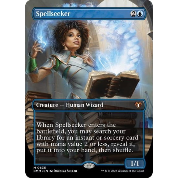 Magic the Gathering - Commander Masters - Spellseeker (Borderless) Near Mint