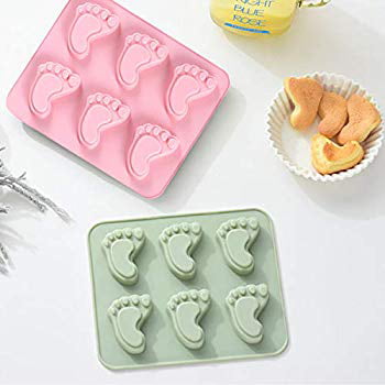 Silicone Baby Shower Mould Cake Party Shoes Icing Decorating Baking Mold Hand 