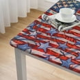 thumbnail image 5 of nygtbtfer Modern Stars and Wavy Stripes Print Fits  and  Diameter Elastic Edged  Table Cloth 52*52, 5 of 8