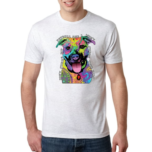 Wild Bobby, Don't Judge My Pitbull I Won't Judge Your Kids Funny Dog Lover Mens Premium Tri Blend T-Shirt, Heather White, Small