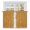 Honey Amber,, variant on Farmhouse Kitchen Curtains 54 Inch Length, Vintage Shabby Country Wooden Grain Tiers Curtains for Bathroom Bedroom Cafe, Light Filtering Small Window Treatment Short Tiered Drapes 2 Panels 42"Wx54"L