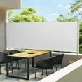 thumbnail image 1 of vidaXL Patio Retractable Side Awning 600x160 cm Cream, 1 of 5