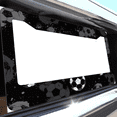 thumbnail image 6 of 1 Pcs Soccer Balls with Ink splatter License Plate Frame, License Plate Cover for Car Decorative Parts, Aluminum License Plate Bracket Holder Rust-Proof for US Standard Car, 6 of 9