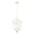 thumbnail image 5 of Hunter - Belltown 3-light Rustic White, Medium Size Pendant Light, Dimmable, Transitional Style, Urn Shaped, for Bedrooms, Dining, Living Rooms - 19312, 5 of 8