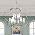 thumbnail image 5 of Livex Lighting Westfield Foyer Chandelier in Brushed Nickel, 5 of 9