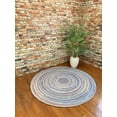 thumbnail image 4 of Capel Rugs American Heritage 5' Round Braided Area Rug in Legacy Blue - Traditional Indoor Circular Rug for Living Room., 4 of 6