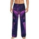 thumbnail image 1 of Balery Purple Starry Sky Antelope Pantalones de pijama para hombre, pijama ultraligero, pantalón de descanso-Medium, 1 of 6