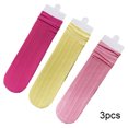 thumbnail image 2 of Esaierr Toddler Girls Breathable Socks,Kids Girls Mesh Candy Color Stockings,Mid-Calf Socks Calf Socks for 3-12 Years Old, 2 of 6