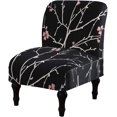 thumbnail image 1 of Armless Chair Slipcover Removable Armless Chair Cover Printed Armless Accent Chair Covers Washable Slipper Chair Slipcovers Furniture Protector Covers for Extra Large Armless Accent Chair, 1 of 5